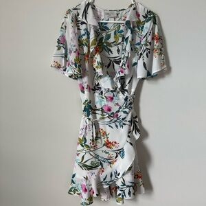 The Room Ruffled Floral with Wildflowers Wrap Sundress 🪻🌸